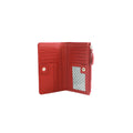 Red - Side - Eastern Counties Leather Davina Leather D-Ring Purse