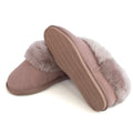 Mushroom - Side - Eastern Counties Leather Womens-Ladies Elena Sheepskin Slipper Boots