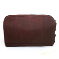 Tan - Front - Eastern Counties Leather Jamie Distressed Leather Toiletry Bag