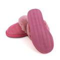 Pink - Back - Eastern Counties Leather Womens-Ladies Grace Sheepskin Slippers