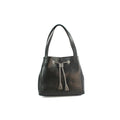 Black-Dark Grey - Front - Eastern Counties Leather Keziah Leather Handbag