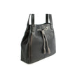 Black-Dark Grey - Side - Eastern Counties Leather Keziah Leather Handbag