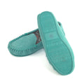 Aqua Blue - Back - Eastern Counties Leather Womens-Ladies Ffion Suede Moccasins
