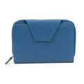 Sapphire Blue - Front - Eastern Counties Leather Lois Plain Purse