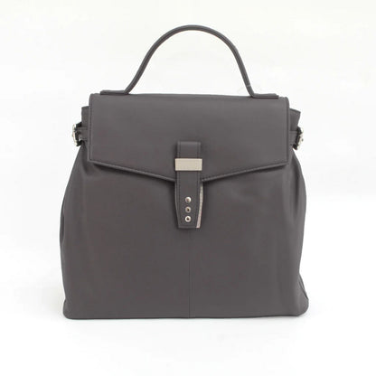 Black-Ivory - Front - Eastern Counties Leather Katrina Leather Buckle Detail Handbag