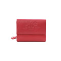 Pink - Front - Eastern Counties Leather Nina 2 Embossed Leather Purse