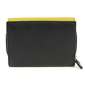 Black-Ochre - Back - Eastern Counties Leather Una Colour Block Leather Purse