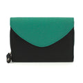 Black-Jade - Front - Eastern Counties Leather Una Colour Block Leather Purse