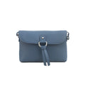 Slate Blue - Front - Eastern Counties Leather Womens-Ladies Cleo Leather Handbag