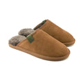 Chestnut - Front - Eastern Counties Leather Mens Ellis Sheepskin Slippers