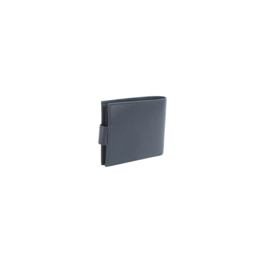 Navy-Green - Lifestyle - Eastern Counties Leather Unisex Adult Grayson Bi-Fold Leather Contrast Piping Wallet