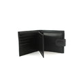 Black - Back - Eastern Counties Leather Unisex Adult Grayson Bi-Fold Leather Contrast Piping Wallet
