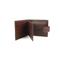 Brown - Back - Eastern Counties Leather Unisex Adult Grayson Bi-Fold Leather Contrast Piping Wallet