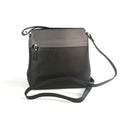 Black-Dark Grey - Front - Eastern Counties Leather Womens-Ladies Opal Leather Handbag