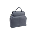 Navy - Back - Eastern Counties Leather Womens-Ladies Noa Leather Handbag