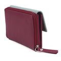 Cranberry-Cloudy - Lifestyle - Eastern Counties Leather Womens-Ladies Ferne Colour Block Leather Purse