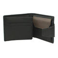 Black-Taupe - Back - Eastern Counties Leather Unisex Adult Max Tri-Fold Leather Stitch Detail Wallet