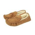 Chestnut - Front - Eastern Counties Leather Unisex Adult Jesse Suede Moccasins