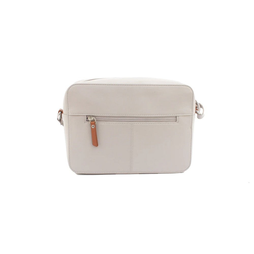 Ivory-Tan - Back - Eastern Counties Leather Womens-Ladies Helen Leather Handbag