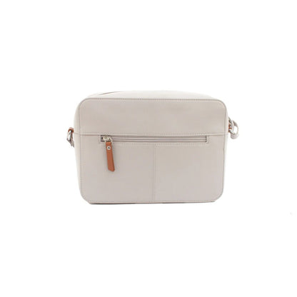 Ivory-Tan - Back - Eastern Counties Leather Womens-Ladies Helen Leather Handbag