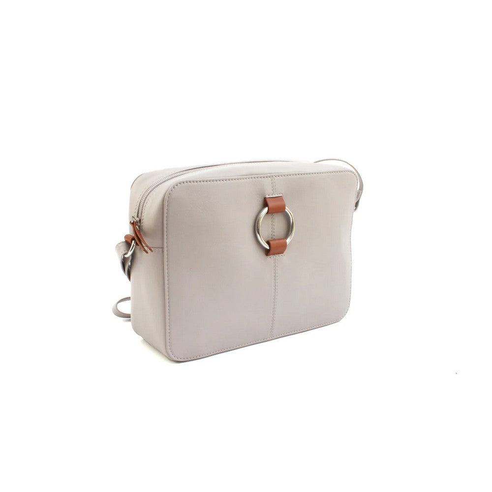 Ivory-Tan - Side - Eastern Counties Leather Womens-Ladies Helen Leather Handbag