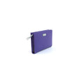 Violet-Grey - Side - Eastern Counties Leather Womens-Ladies Rosemary Contrast Leather Purse
