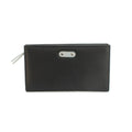 Black-Grey - Front - Eastern Counties Leather Womens-Ladies Rosemary Contrast Leather Purse