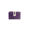Purple-Ivory - Front - Eastern Counties Leather Rebecca Contrast Purse