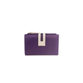 Purple-Ivory - Front - Eastern Counties Leather Rebecca Contrast Purse