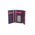 Purple-Fuchsia - Lifestyle - Eastern Counties Leather Womens-Ladies Madison Striped Leather Purse
