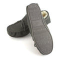 Grey - Back - Eastern Counties Leather Mens Joel Suede Moccasins