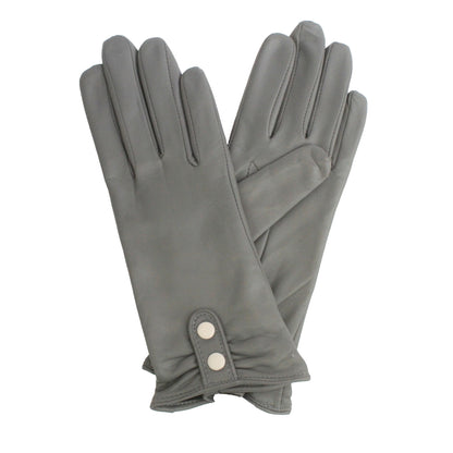 Grey-Ivory - Front - Eastern Counties Leather Hope Leather Winter Gloves