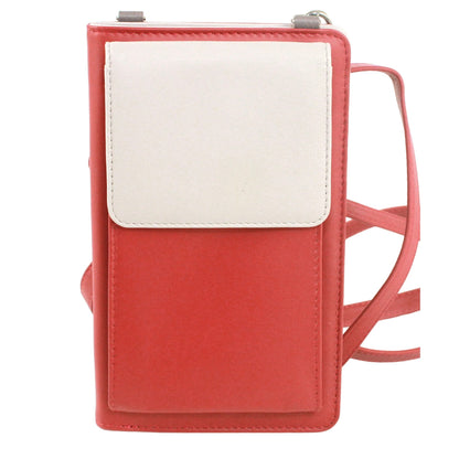 Red-Ivory - Front - Eastern Counties Leather Ada Leather Handbag