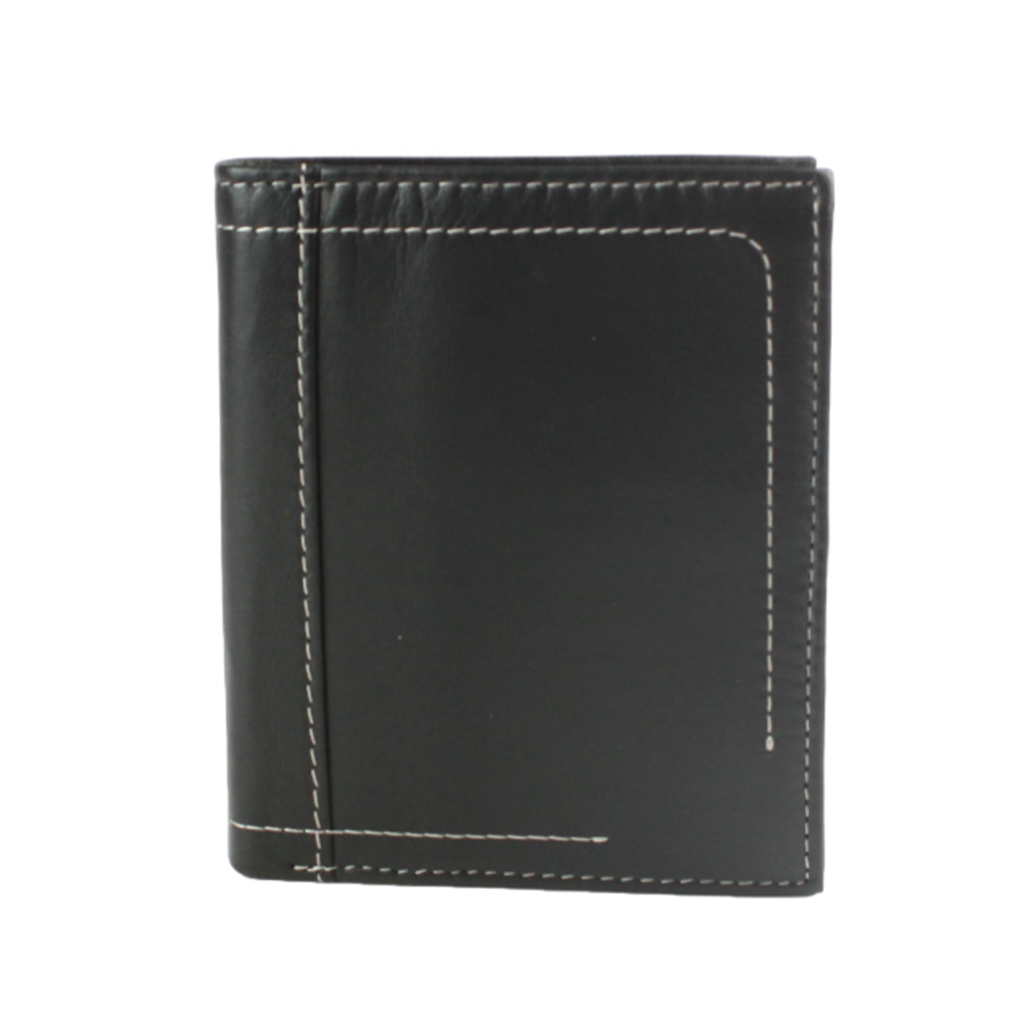 Black - Front - Eastern Counties Leather Mens Isaac Leather Wallet