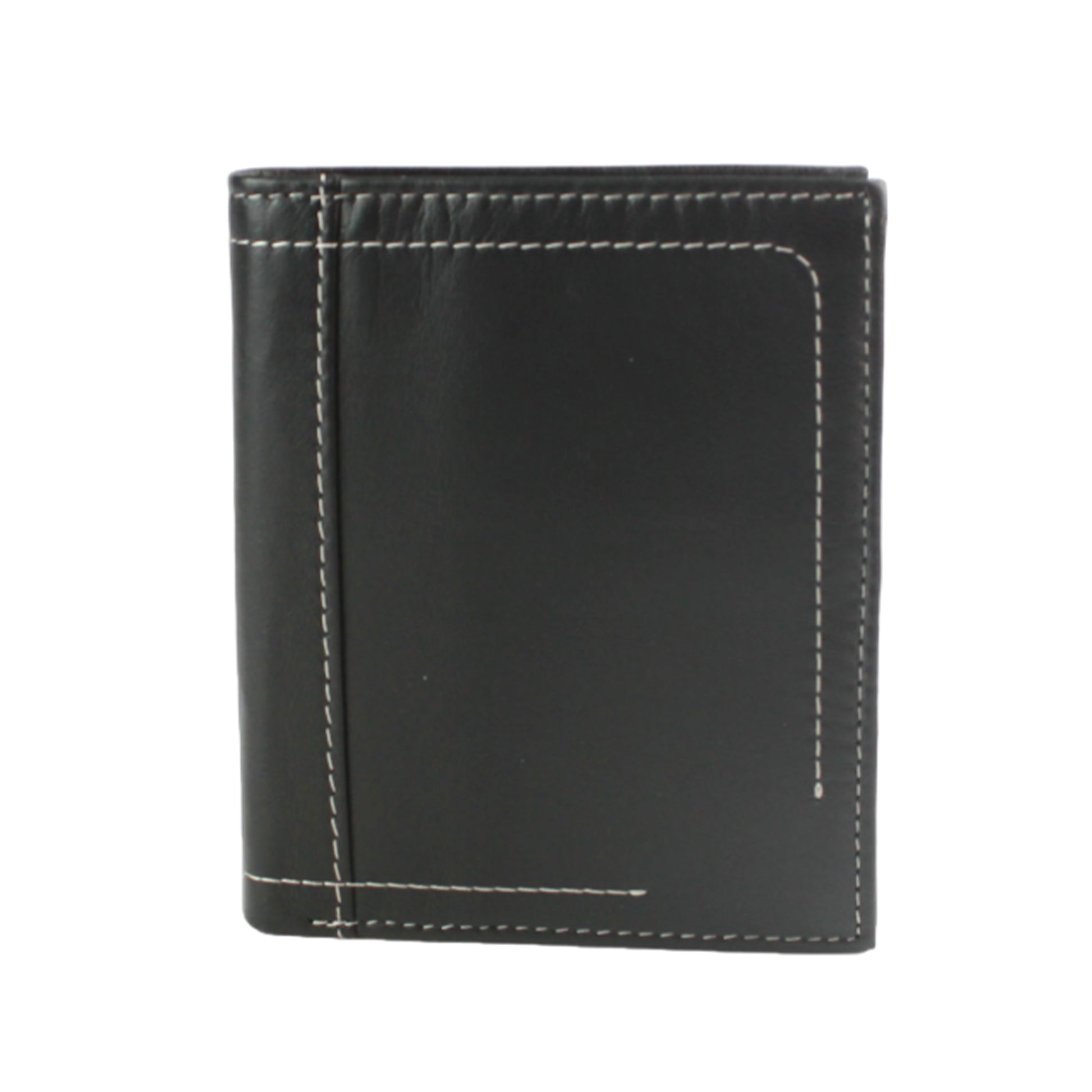 Black - Front - Eastern Counties Leather Mens Isaac Leather Wallet