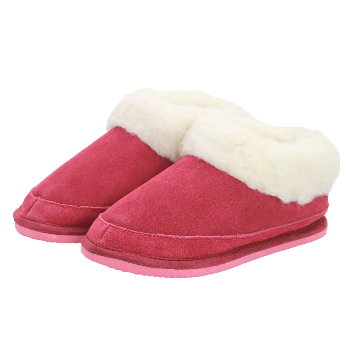 Crimson - Front - Eastern Counties Leather Womens-Ladies Maddie Wool Slipper Boots