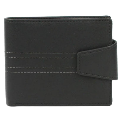 Black - Front - Eastern Counties Leather Max Leather Wallet
