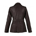 Chocolate - Back - Eastern Counties Leather Womens-Ladies Classic Leather Jacket