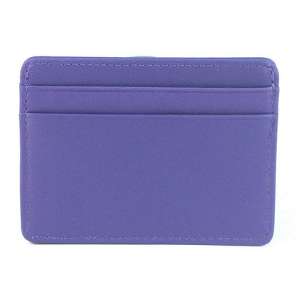 Violet - Front - Eastern Counties Leather Rossa Leather Card Holder (Pack of 3)