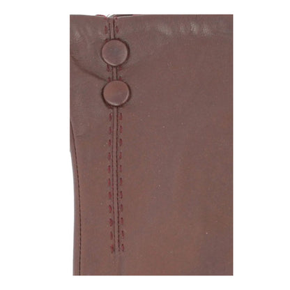 Brown - Back - Eastern Counties Leather Womens-Ladies Hattie Leather Winter Gloves