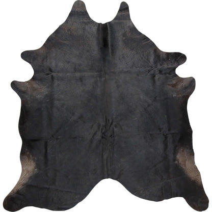 Black-Brown - Front - Eastern Counties Leather Exotic Cowhide Leather Rug
