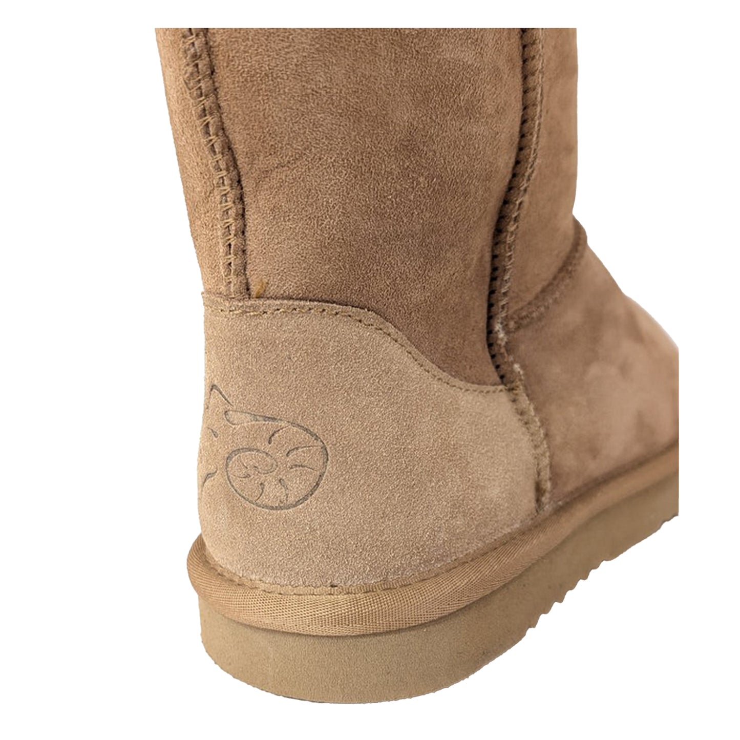 Fawn - Back - Eastern Counties Leather Womens-Ladies Jodie Sheepskin Ankle Boots
