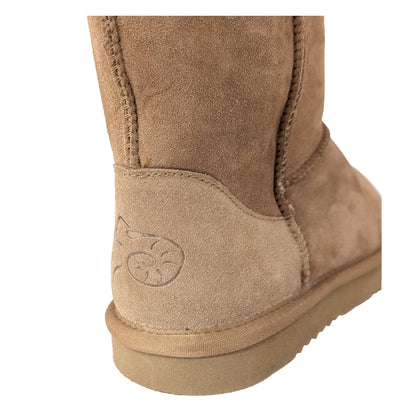 Fawn - Back - Eastern Counties Leather Womens-Ladies Jodie Sheepskin Ankle Boots