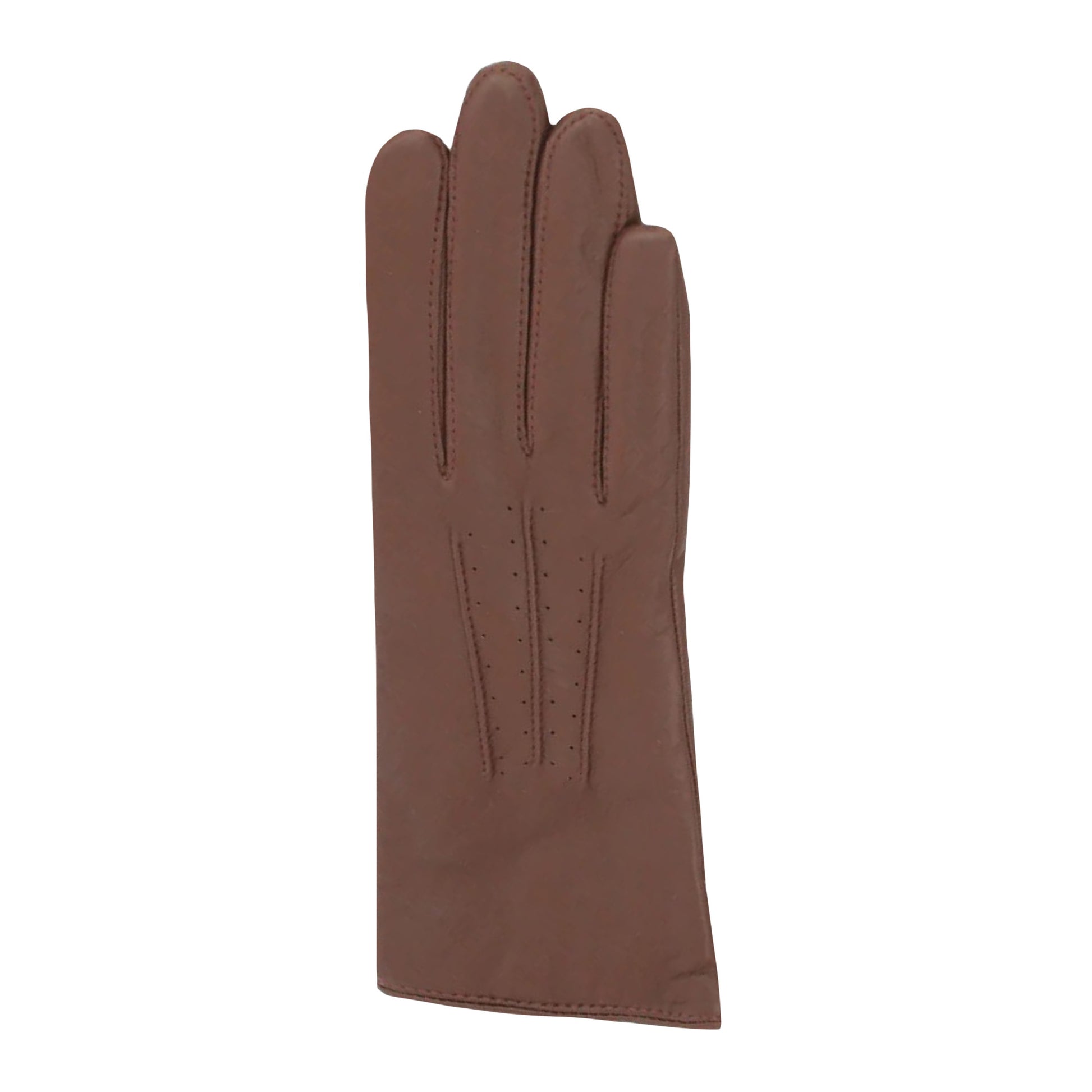 Brown - Back - Eastern Counties Leather Womens-Ladies Serena Leather Gloves