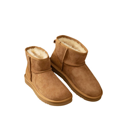 Chestnut - Front - Eastern Counties Leather Womens-Ladies Jade Sheepskin Boots
