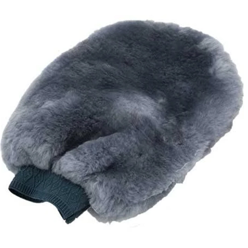 Grey - Front - Eastern Counties Leather Sheepskin Polishing Mitten