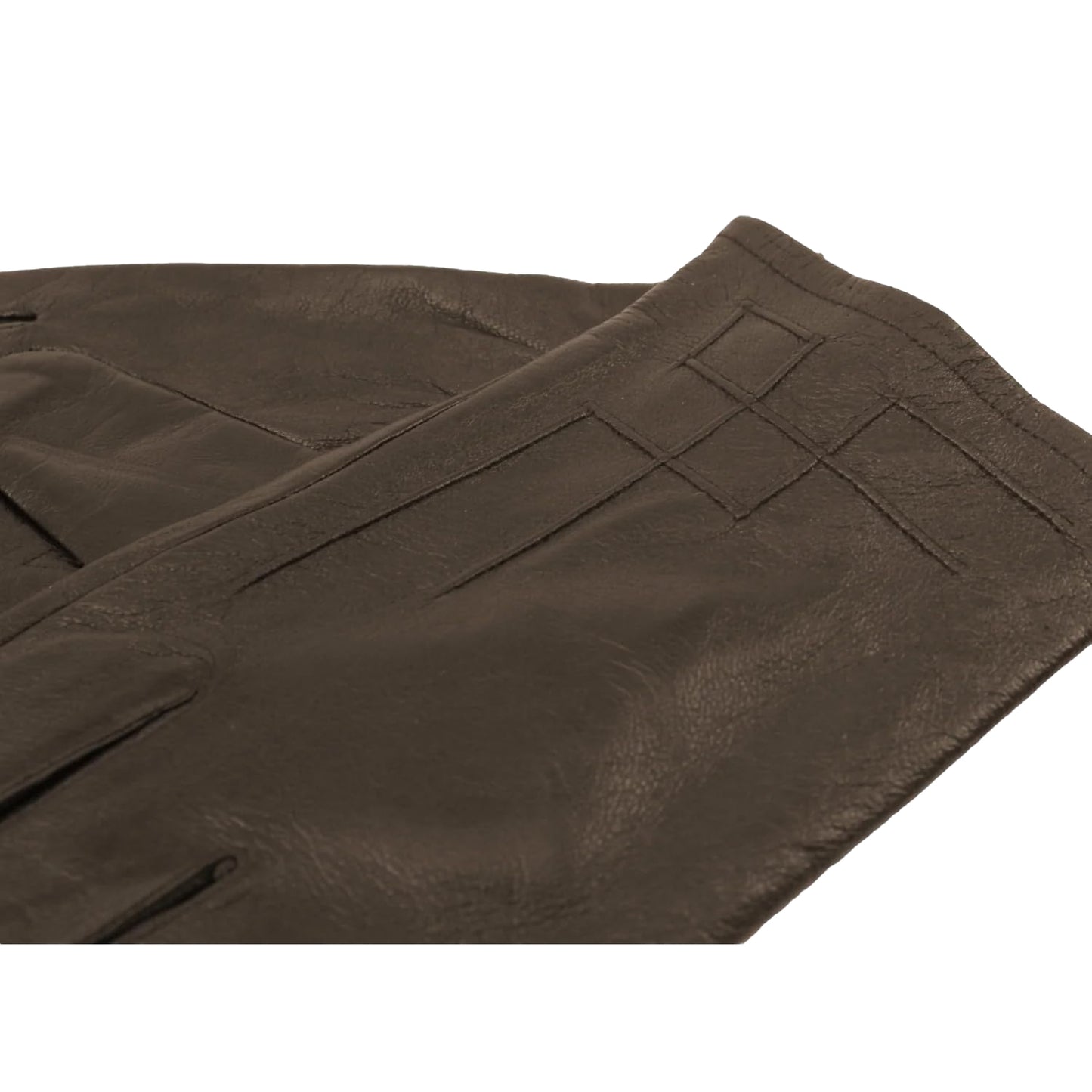 Brown - Back - Eastern Counties Leather Unisex Adult Leather Glove
