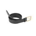 Black - Front - Aubrion Unisex Adult Skinny Leather Belt