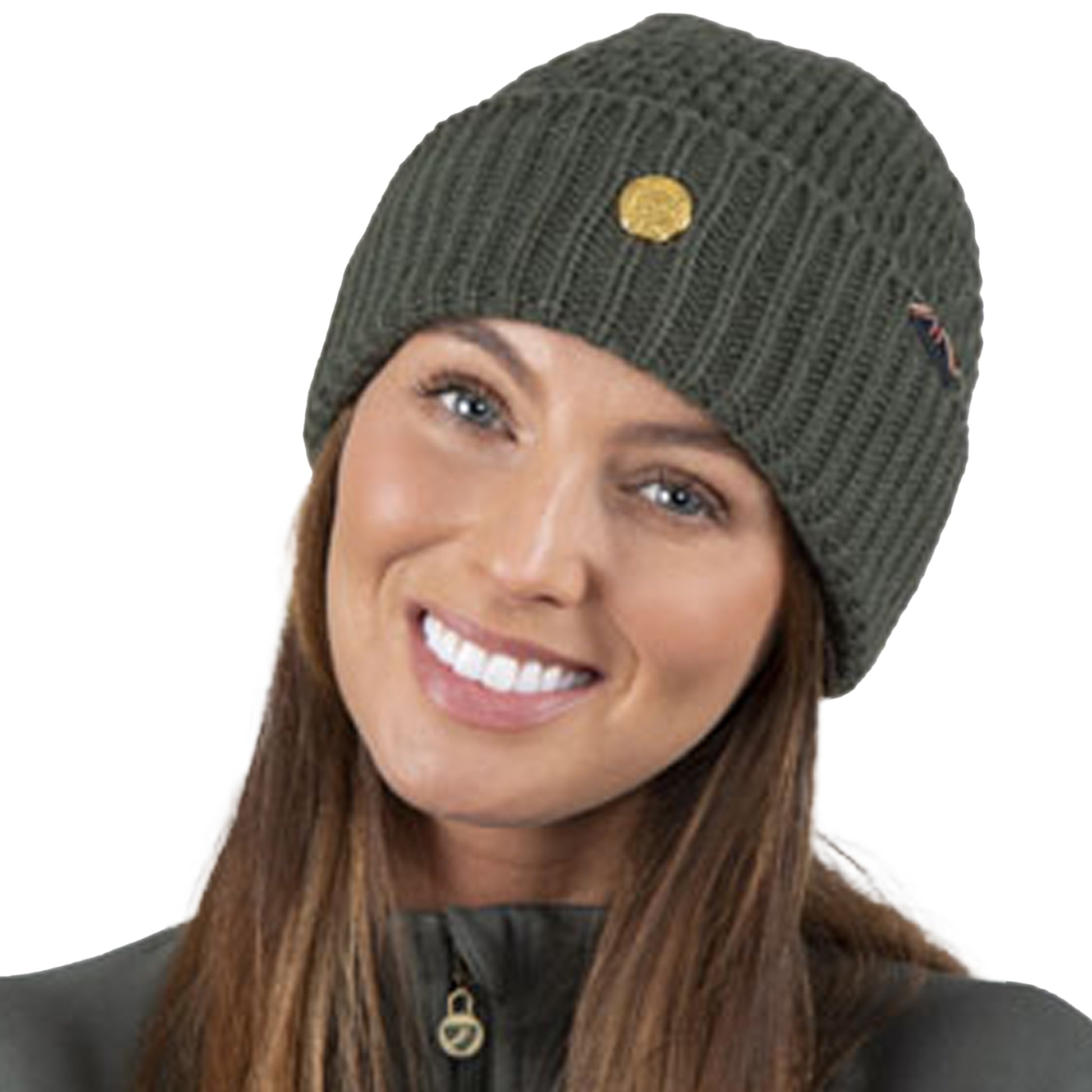 Khaki - Back - Aubrion Team Beanie