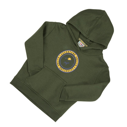 Dark Khaki - Front - Tikaboo Childrens-Kids Prince Charming Hoodie